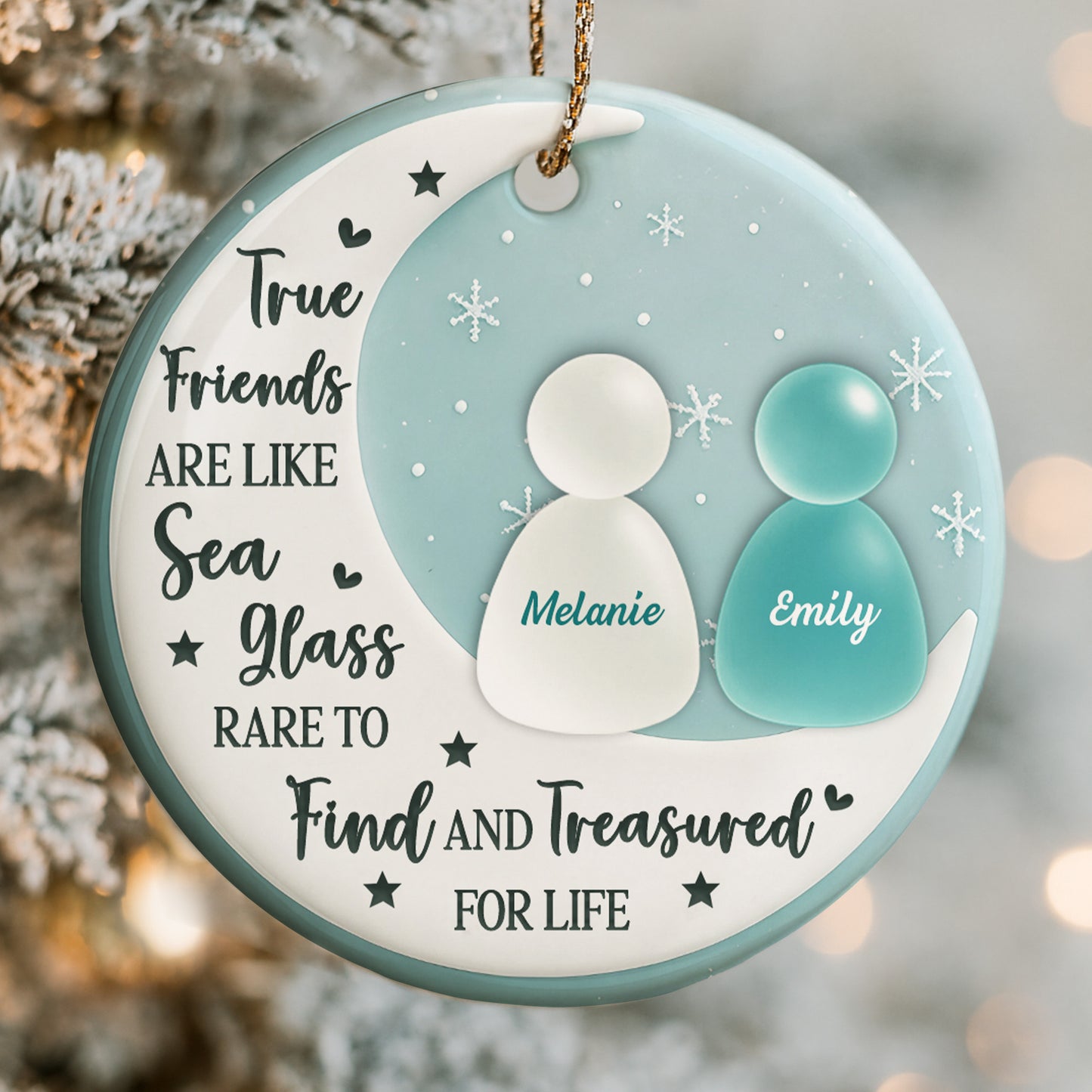True Friends Like Sea Glass, Treasured For Life