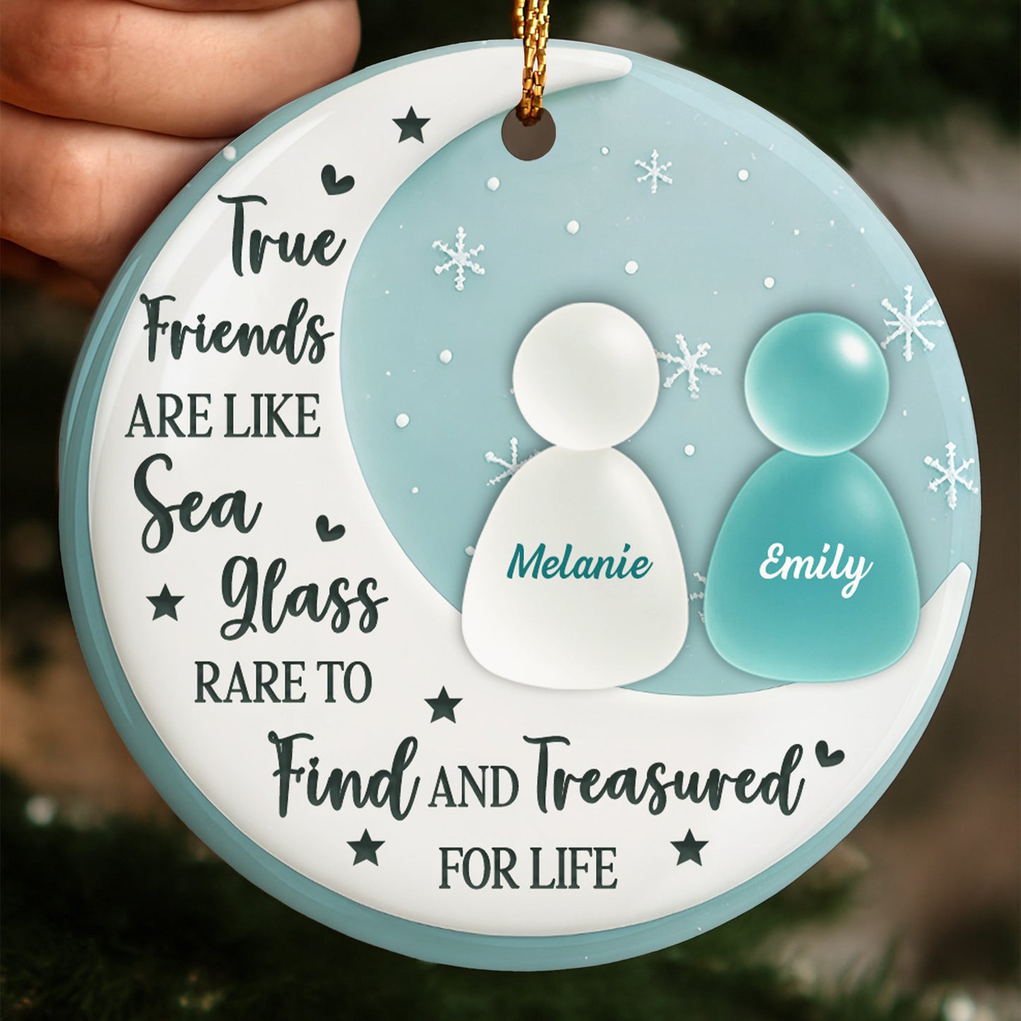 True Friends Like Sea Glass, Treasured For Life