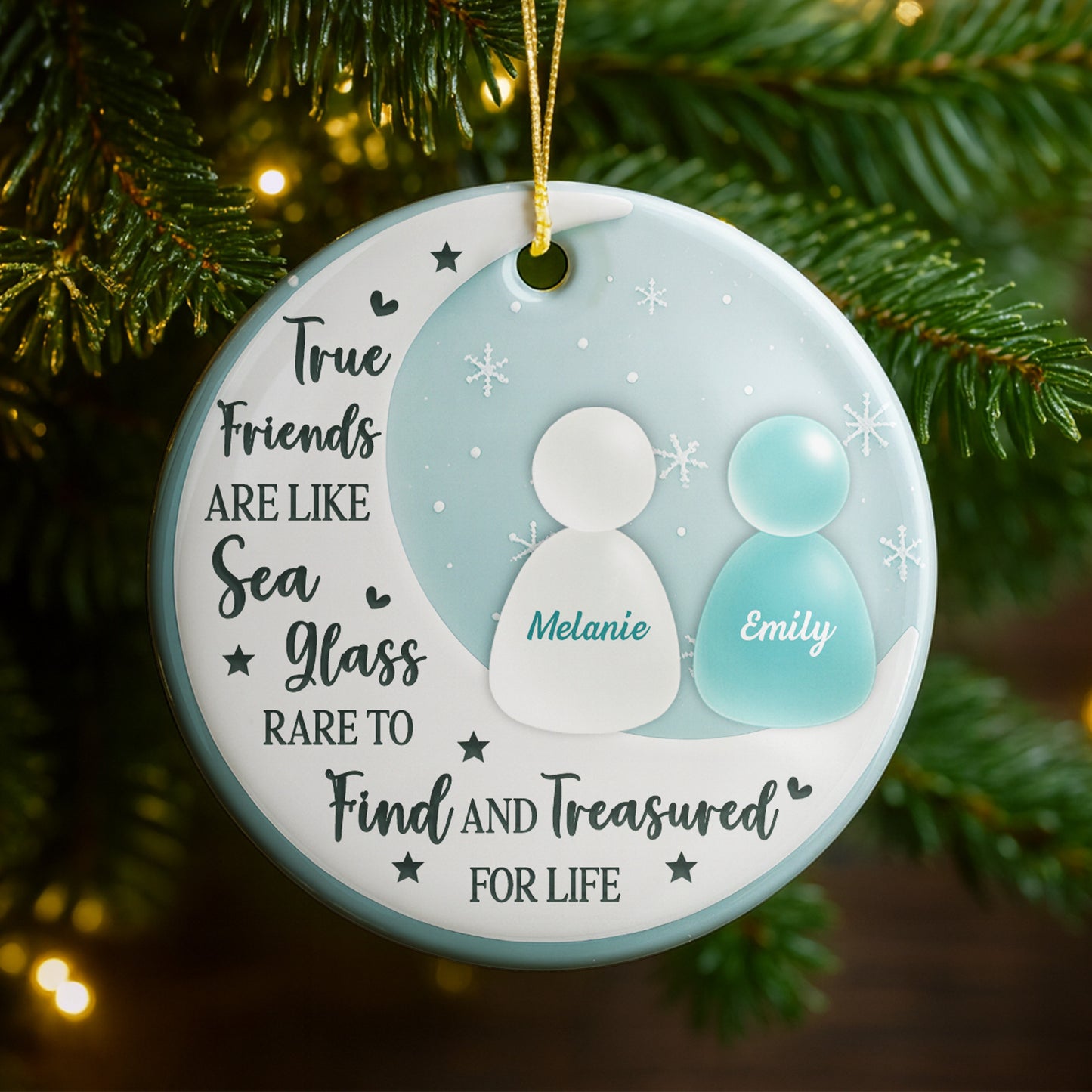 True Friends Like Sea Glass, Treasured For Life