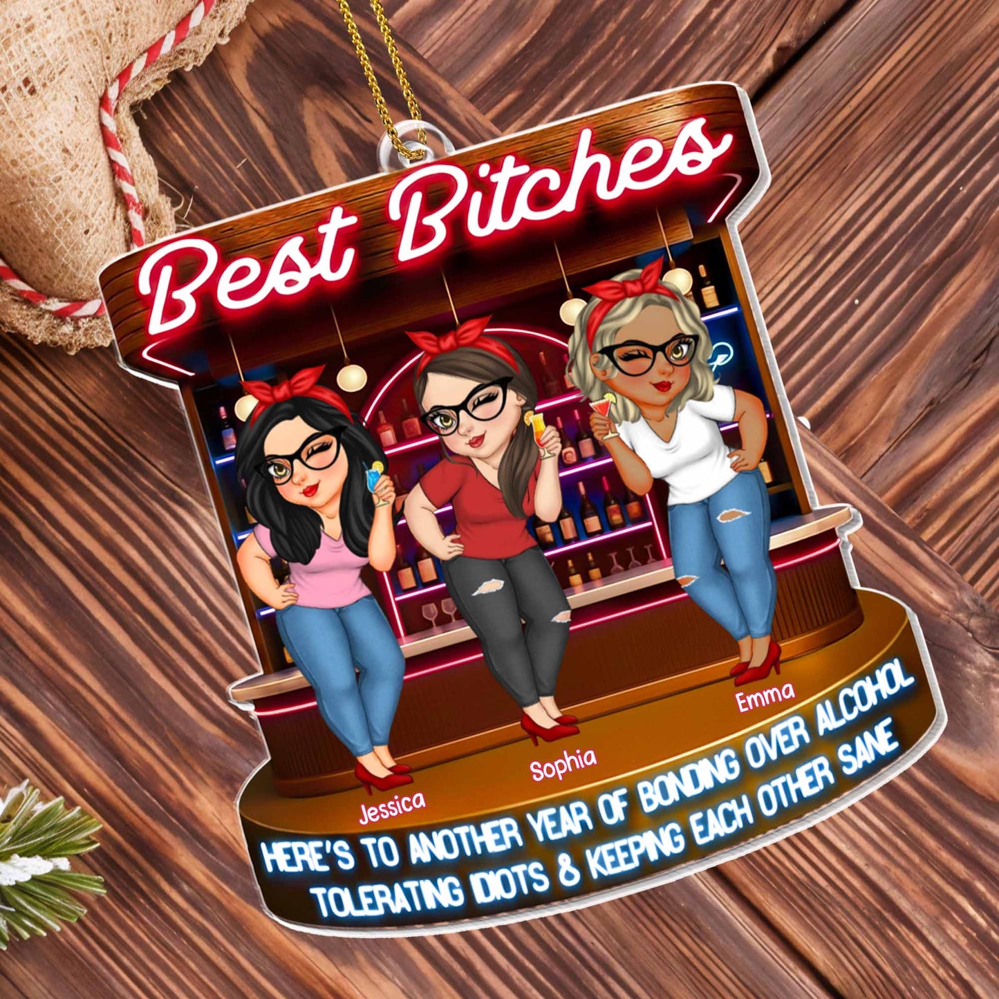 Here's To Another Year, Friends Bonding Over Drinks