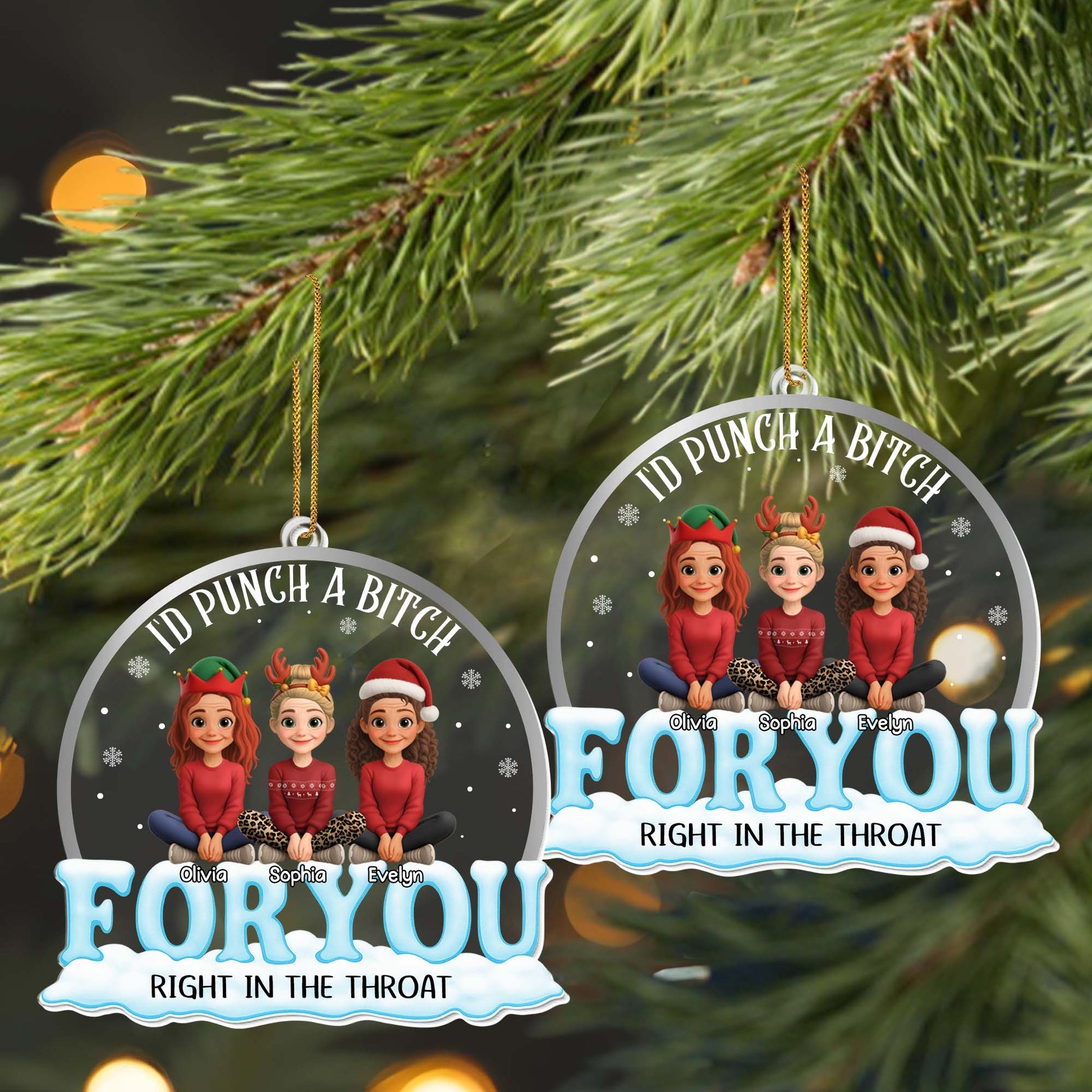 I'd Punch A B*tch Right In The Throat, For You, Santa Hats