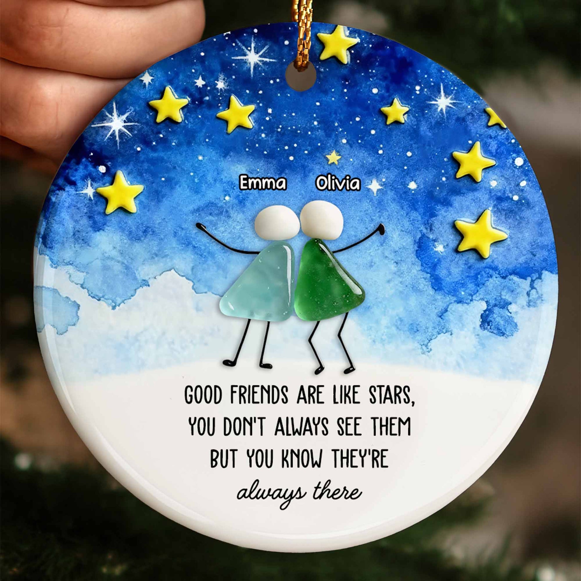 Good Friends Are Like Stars, Decorative Ornament