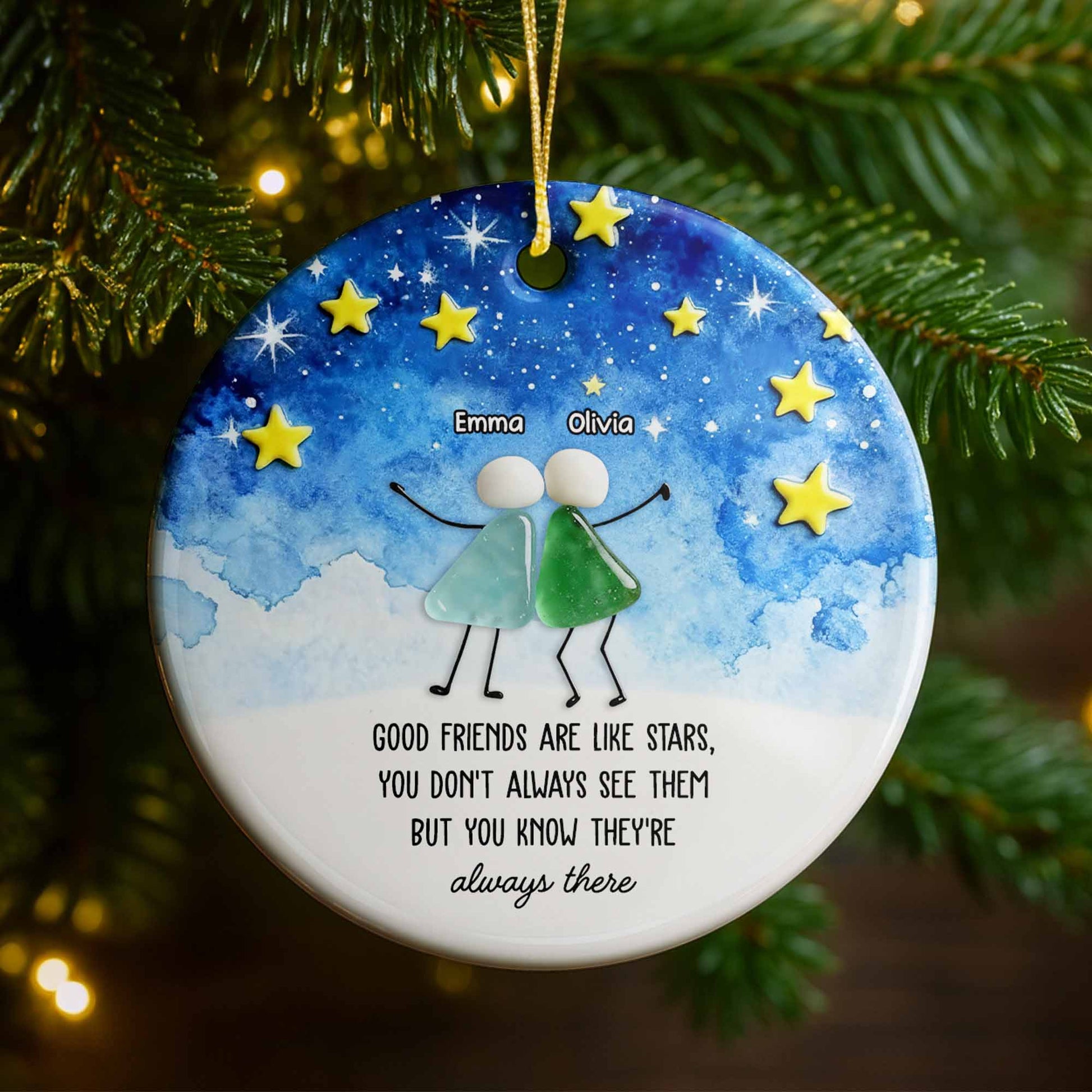 Good Friends Are Like Stars, Decorative Ornament