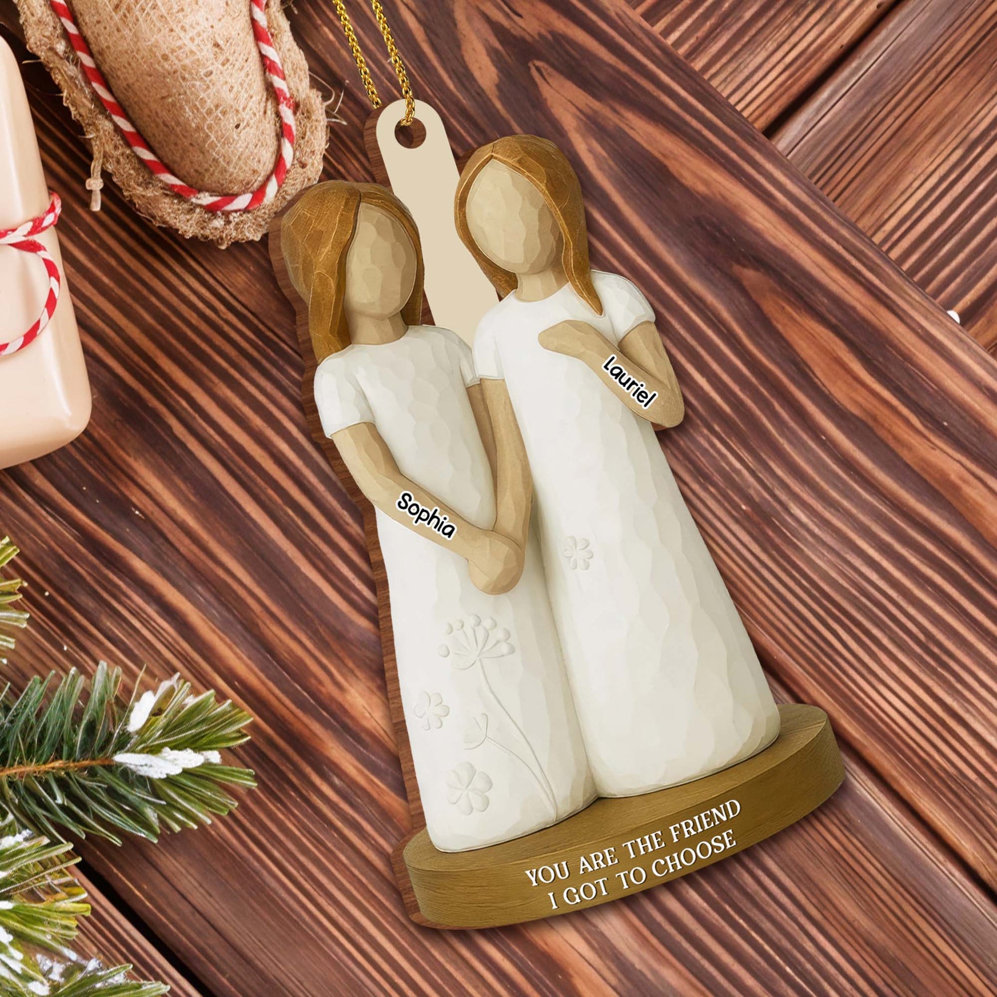 You Are The Friend I Got To Choose, Figurines With Flowers