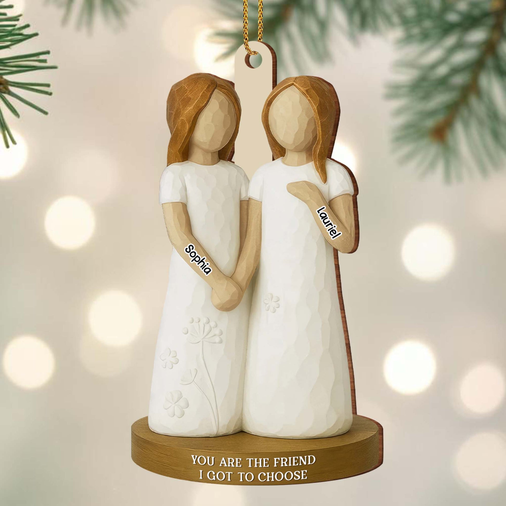 You Are The Friend I Got To Choose, Figurines With Flowers