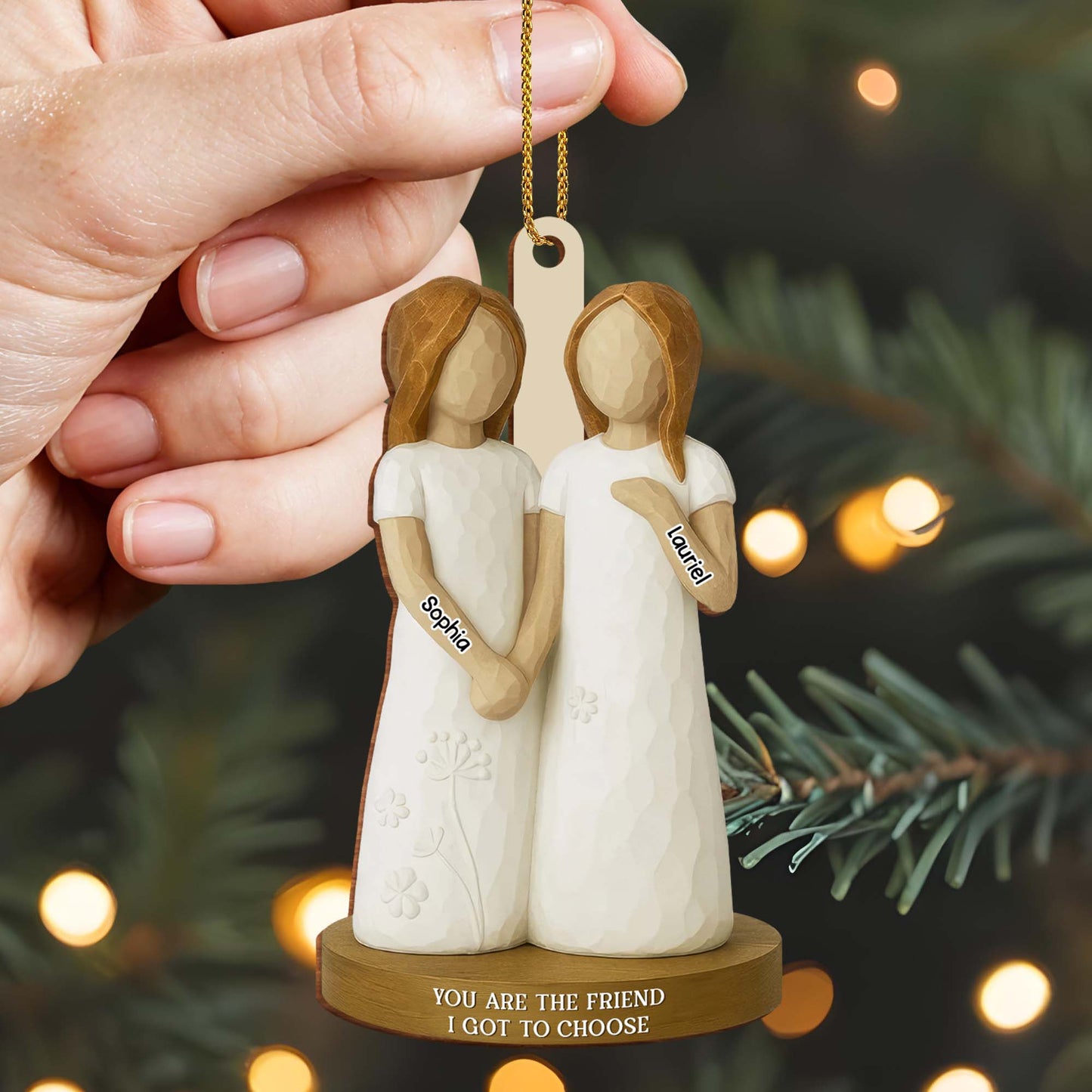 You Are The Friend I Got To Choose, Figurines With Flowers