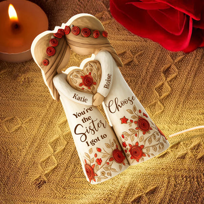 You're The Sister I Got To Choose With Roses And Hearts