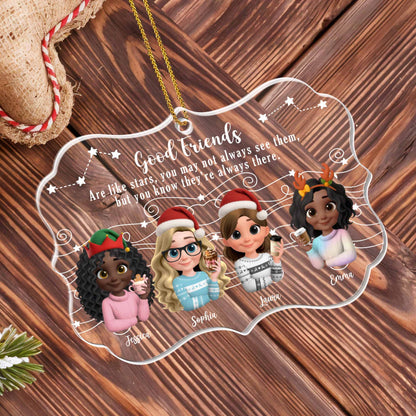Good Friends Are Like Stars, Christmas Ornament