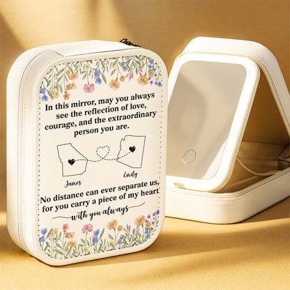 In This Mirror, May You Always See Love and Courage, Flowers and Heart