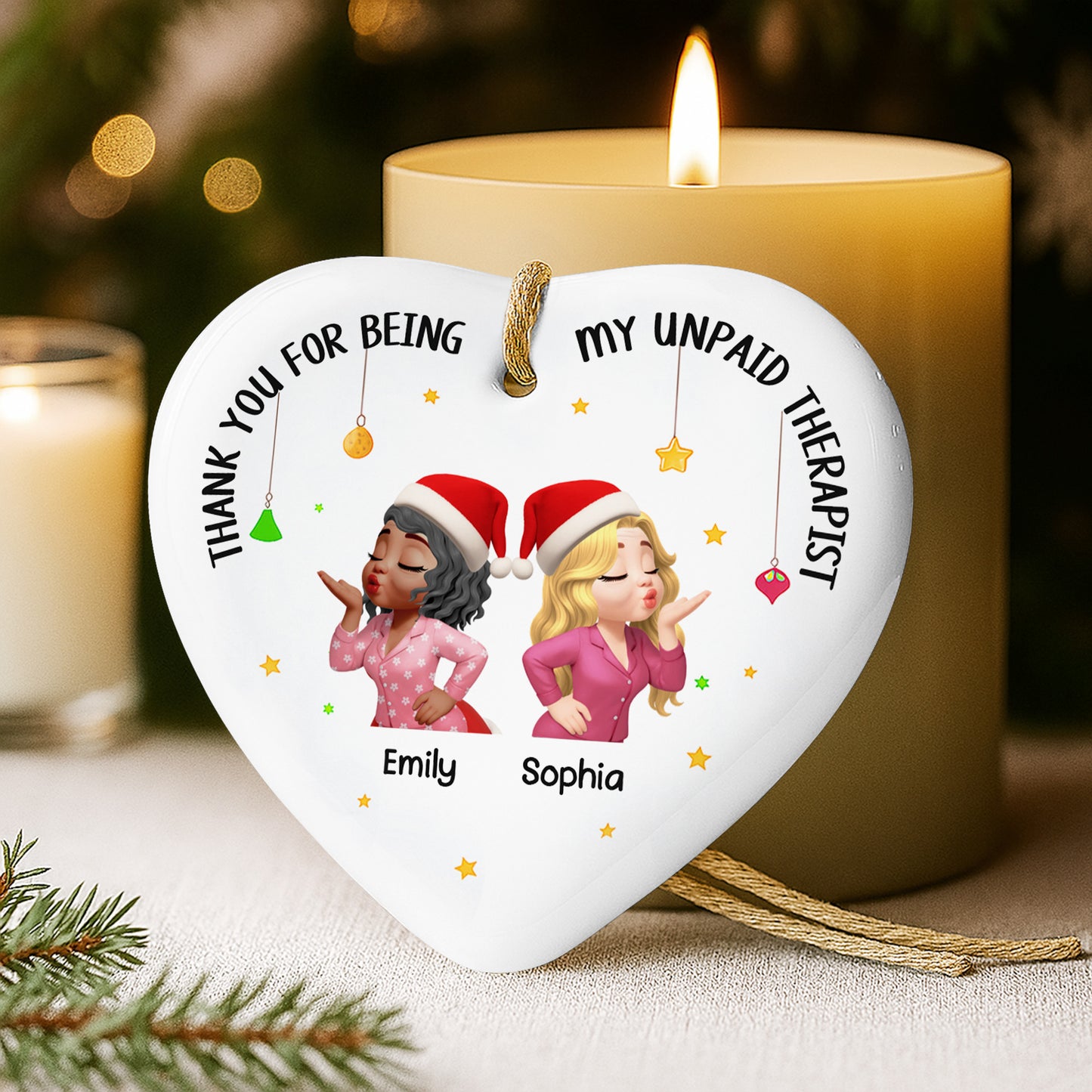 Thank You For Being My Unpaid Therapist, Heart And Stars