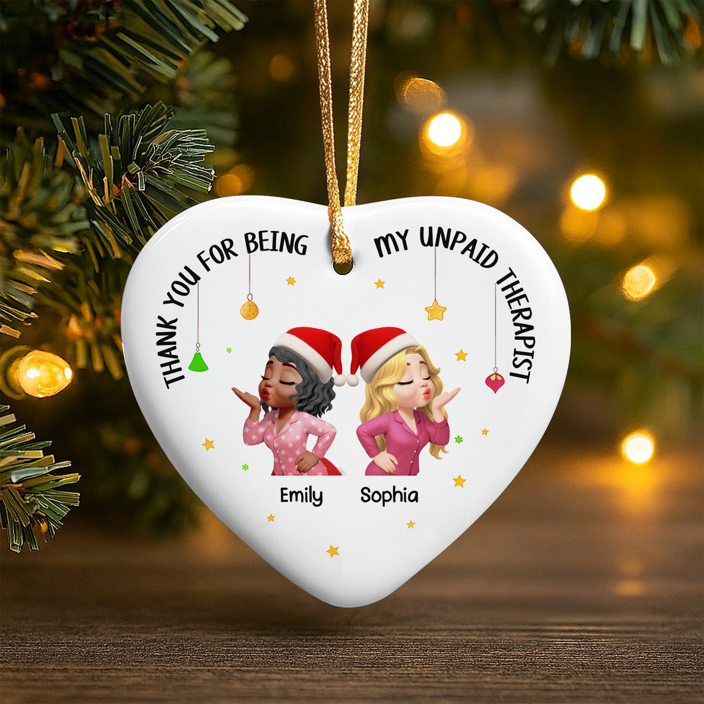 Thank You For Being My Unpaid Therapist, Heart And Stars