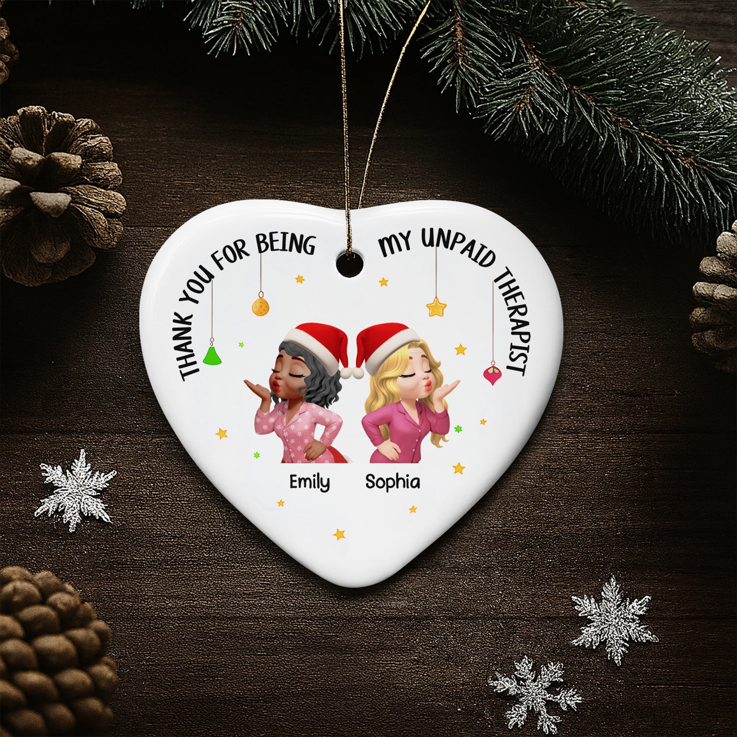 Thank You For Being My Unpaid Therapist, Heart And Stars