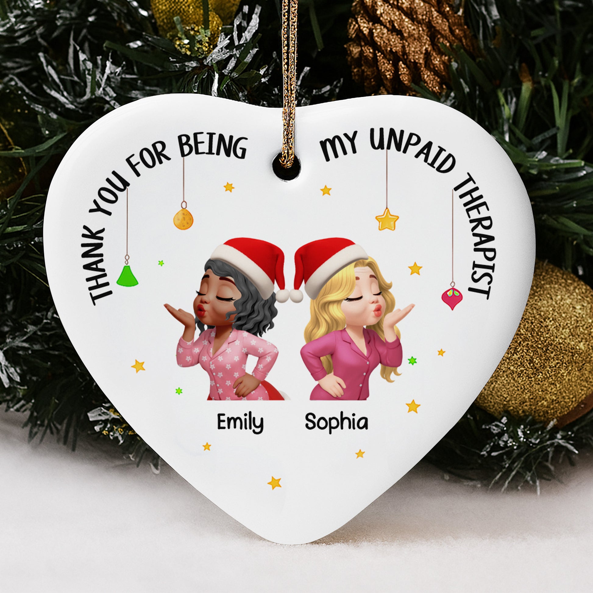 Thank You For Being My Unpaid Therapist, Heart And Stars