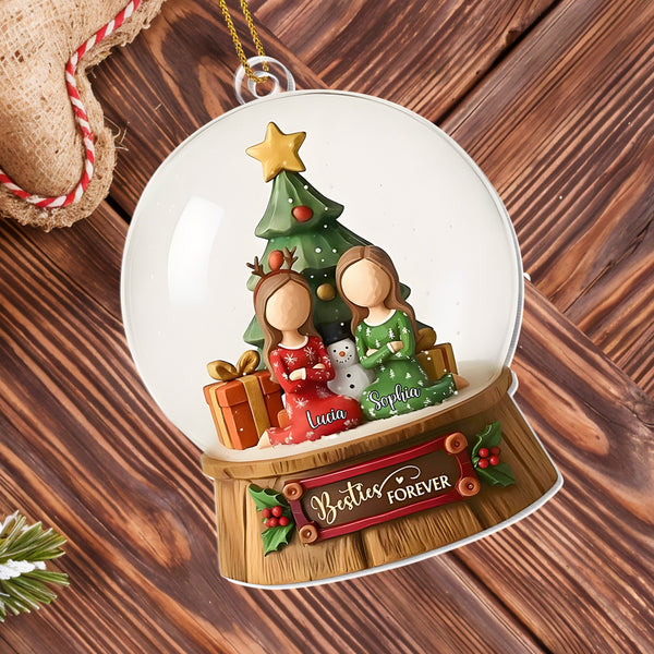 Besties Forever With Christmas Tree And Gifts