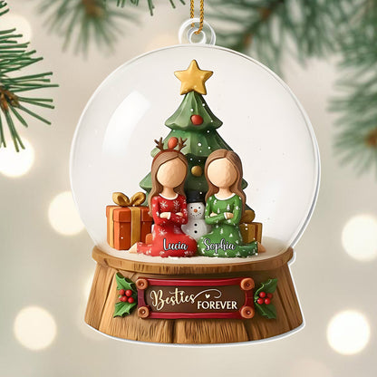 Besties Forever With Christmas Tree And Gifts