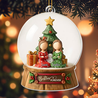 Besties Forever With Christmas Tree And Gifts