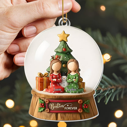 Besties Forever With Christmas Tree And Gifts