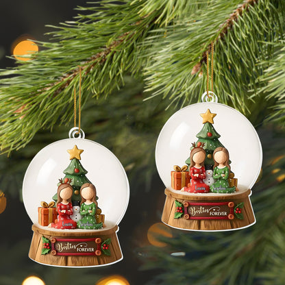 Besties Forever With Christmas Tree And Gifts