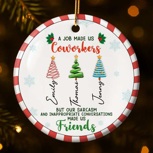 Coworkers Made Friends By Sarcasm And Conversations, Christmas Trees
