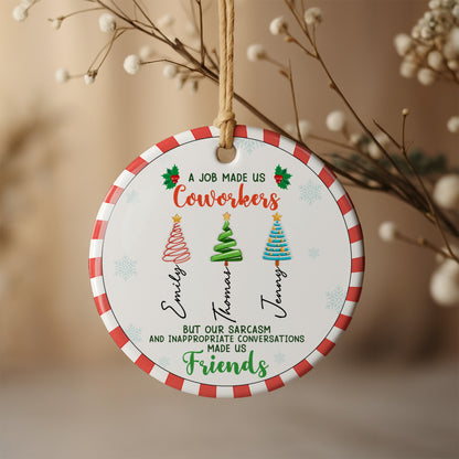 Coworkers Made Friends By Sarcasm And Conversations, Christmas Trees