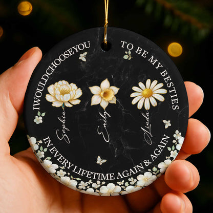 I Would Choose You To Be My Besties, Flowers And Butterflies