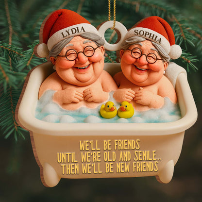 We'll Be Friends Until We're Old, Bathing Friends Ornament