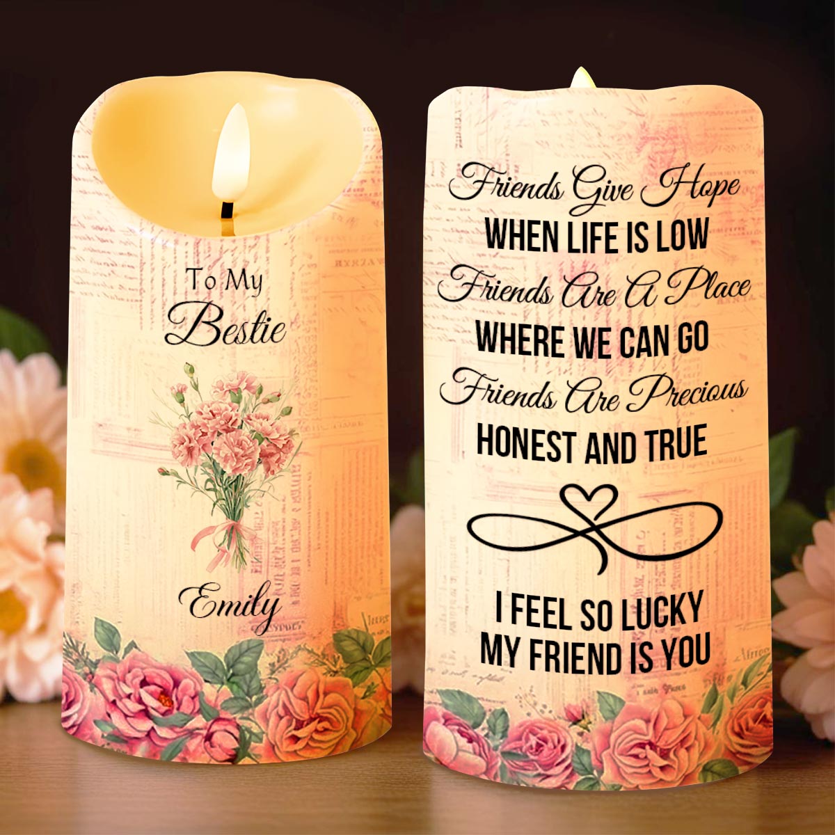 Friends Give Hope When Life Is Low, Flowers