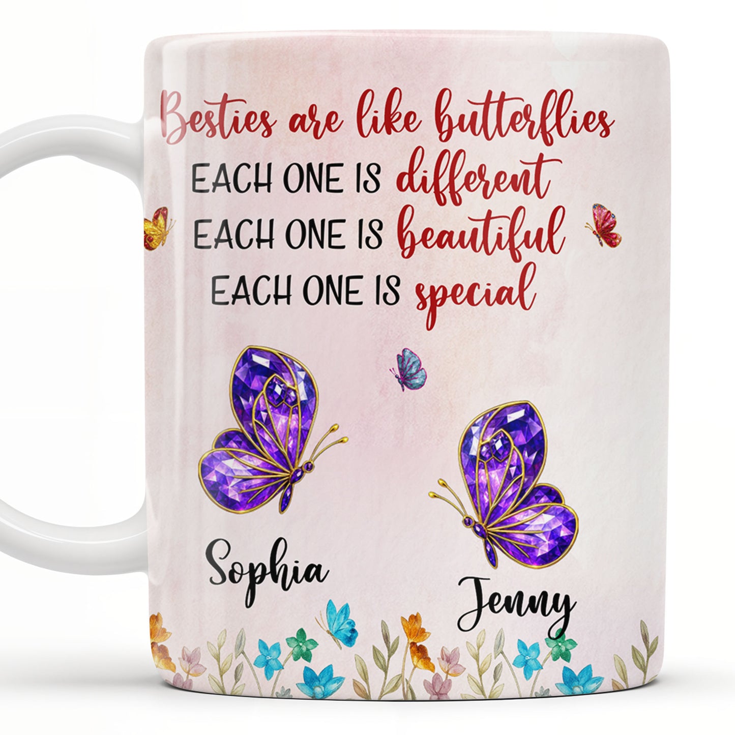 Besties Are Like Butterflies, Beautiful And Special