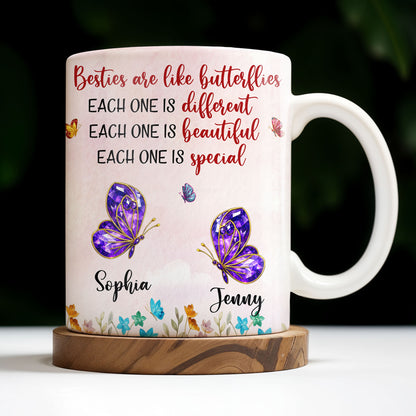 Besties Are Like Butterflies, Beautiful And Special