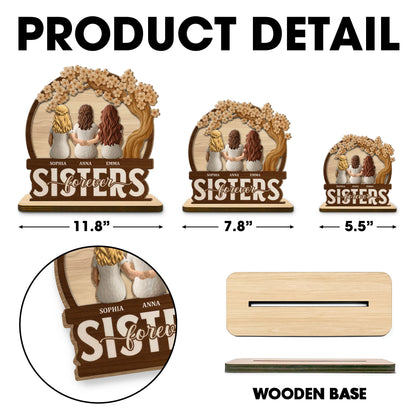 Sisters Forever Besties Forever Friends Forever Plaque