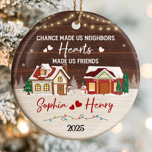 Chance Made Us Neighbors, Hearts Made Us Friends, Winter Scene