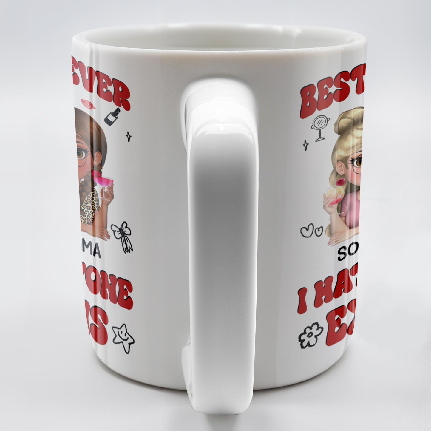 Besties Forever, I Hate Everyone Except Us, Ice Cream And Rose