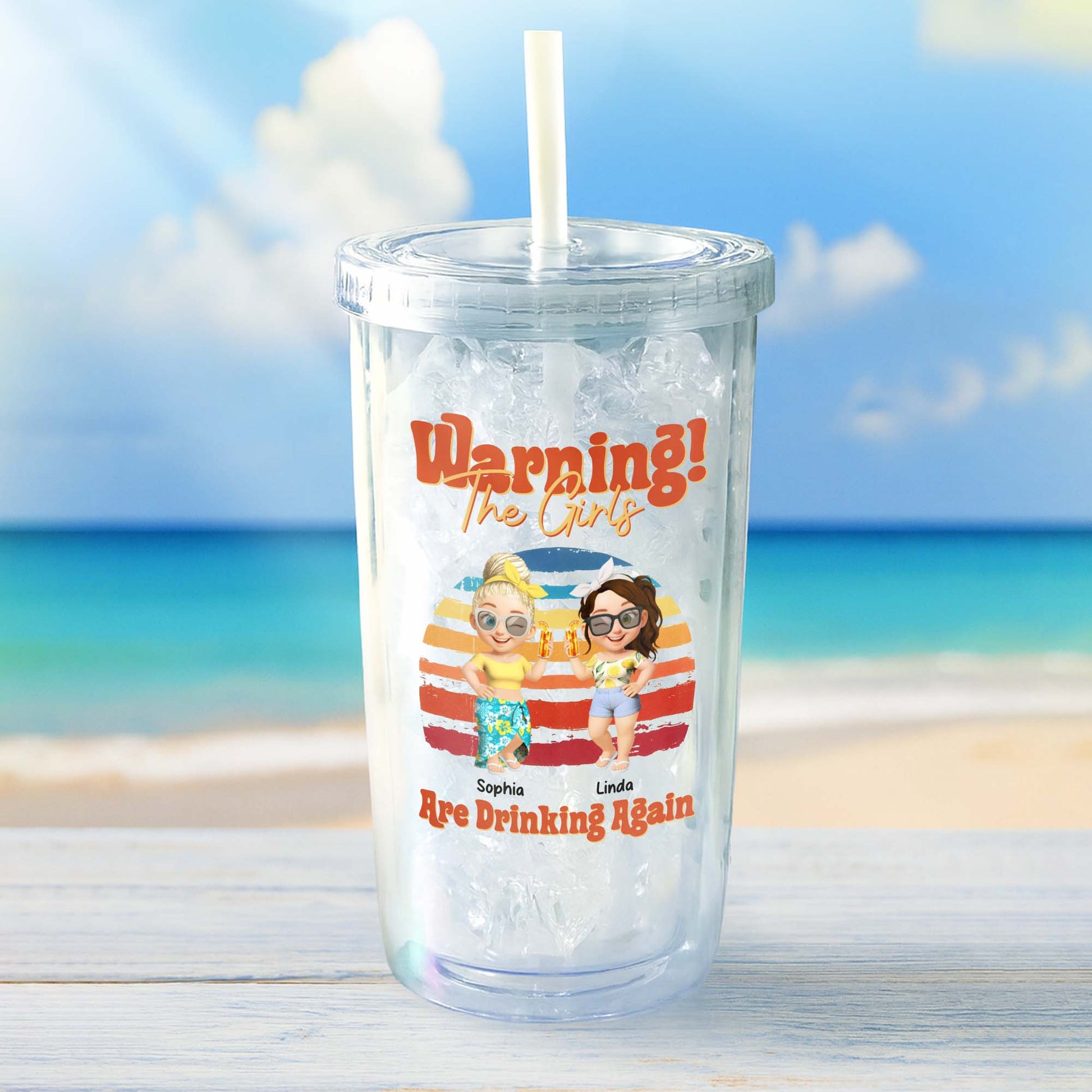 Warning The Girls Are Drinking Again, Beach And Tropical Drinks