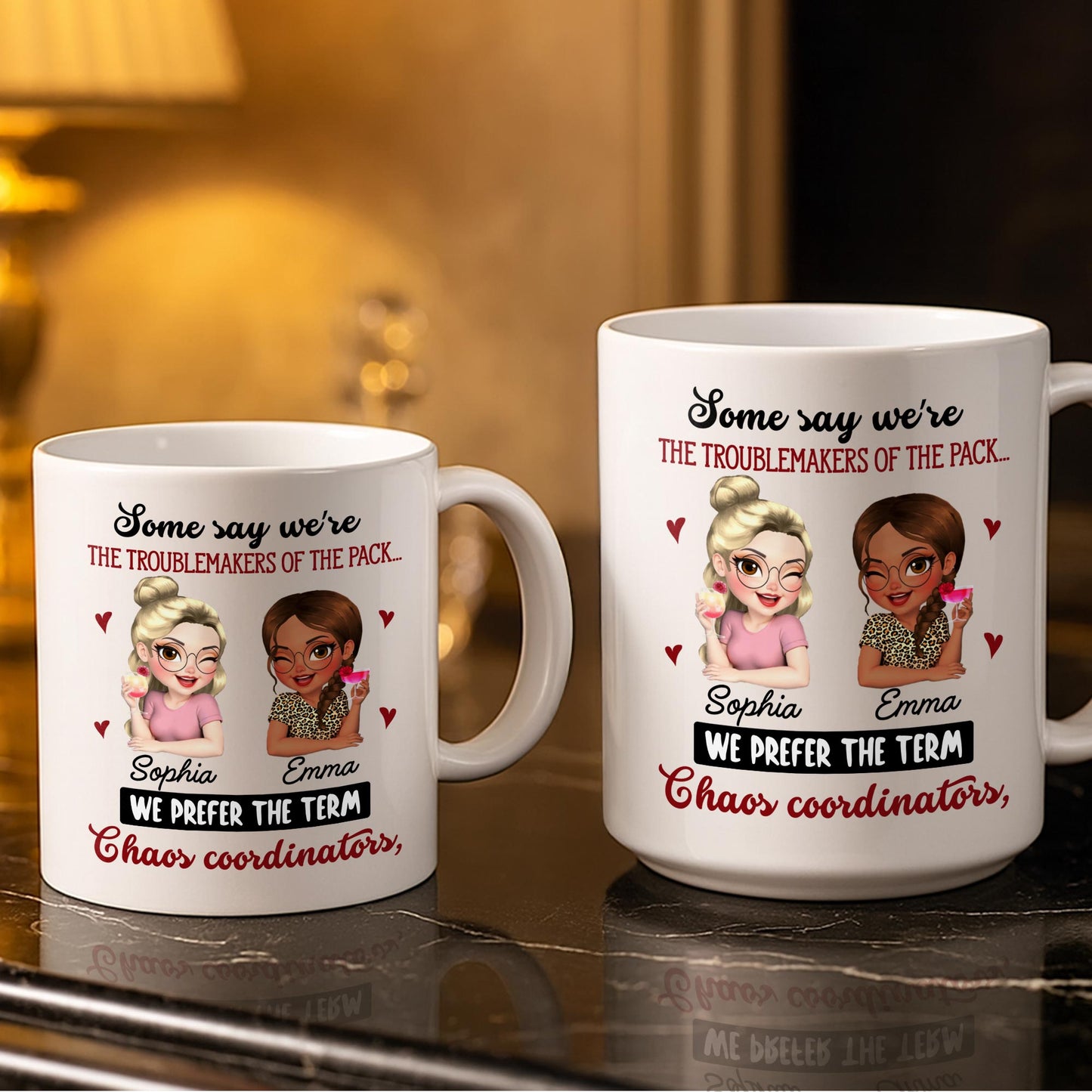 Chaos Coordinators, Cartoon Characters And Hearts