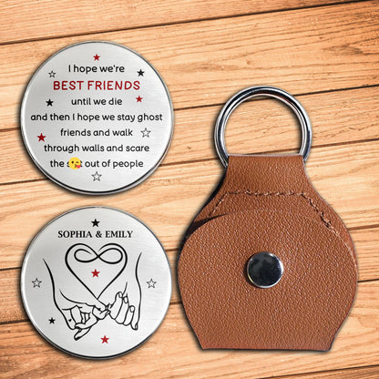 Best Friends Until We Die, Ghosts And Linked Hands - Personalized Custom Pocket Hug - BST495_HTOK