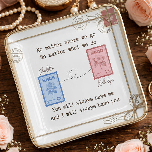 No Matter Where We Go Postage Stamp Design
