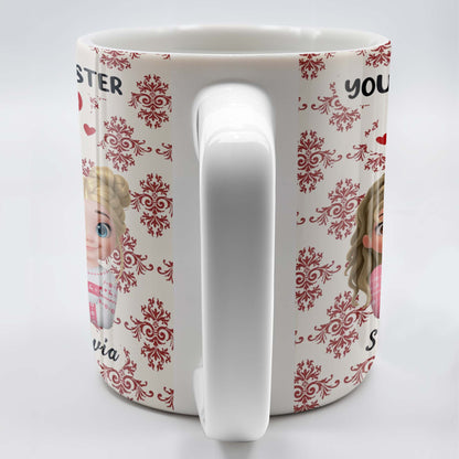 You're The Sister I Got To Choose With Cartoon Girls And Hearts