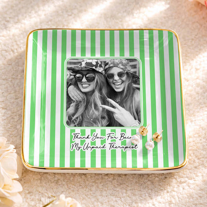 Thank You For Being My Unpaid Therapist, Striped Design