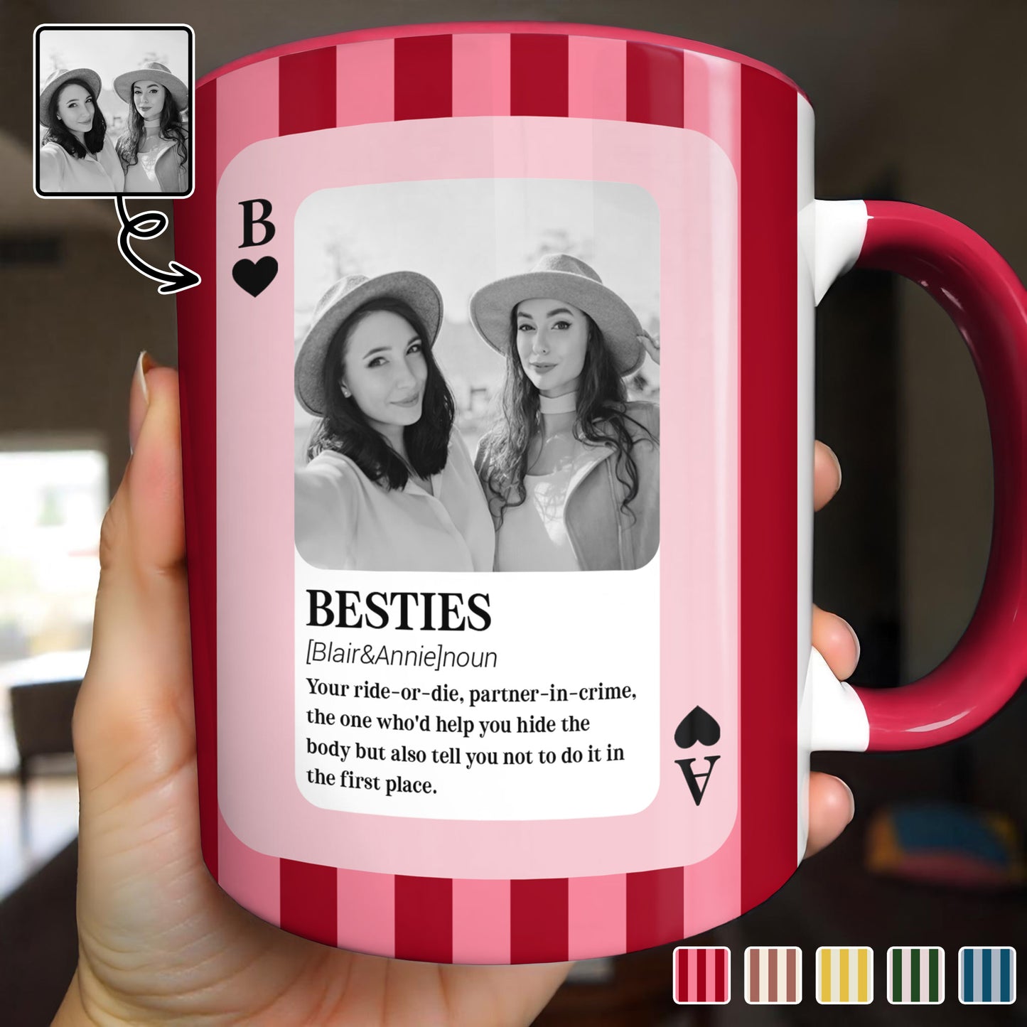 Besties Ride Or Die Partner-In-Crime Mug