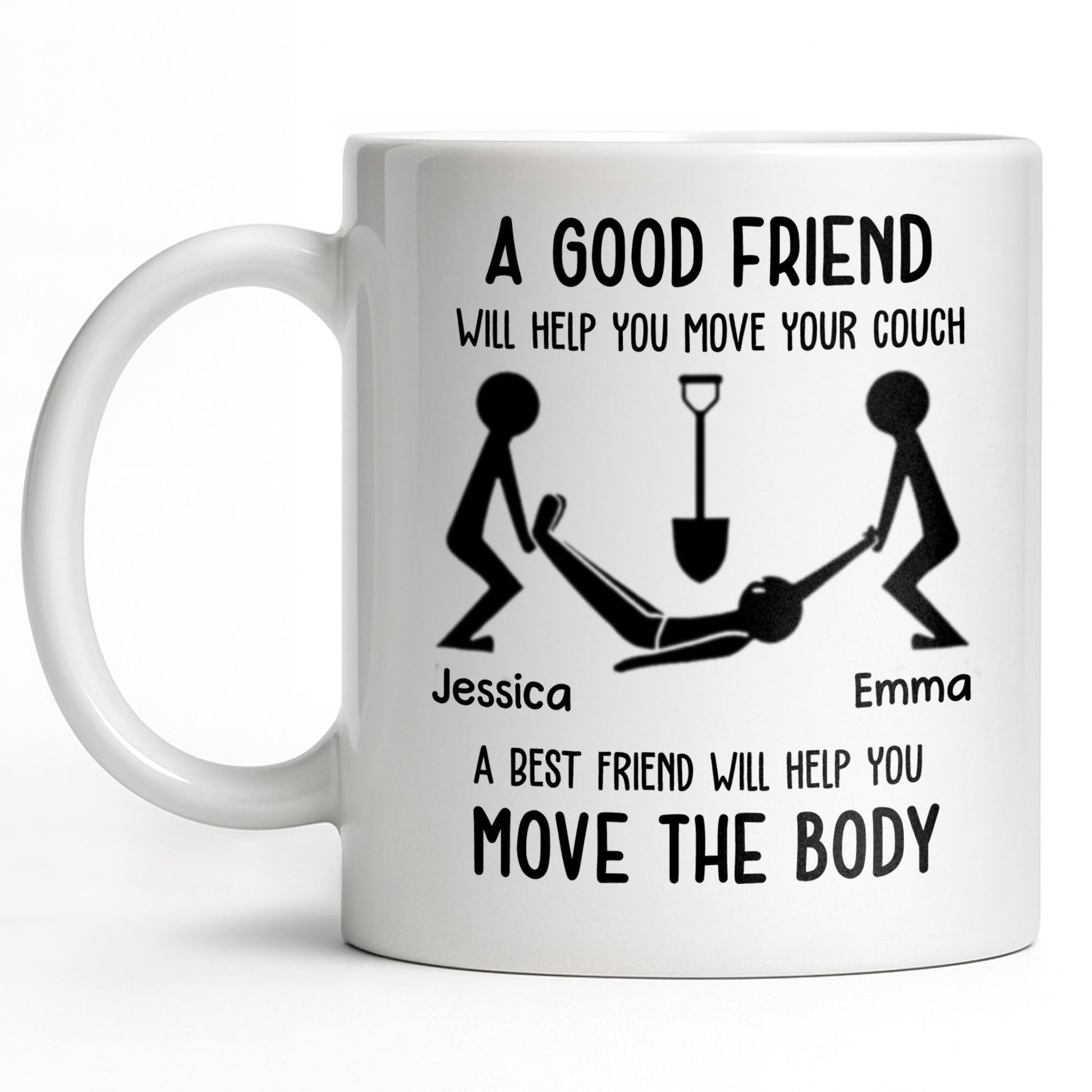 A Good Friend Will Help Move Your Couch, Stick Figures Design