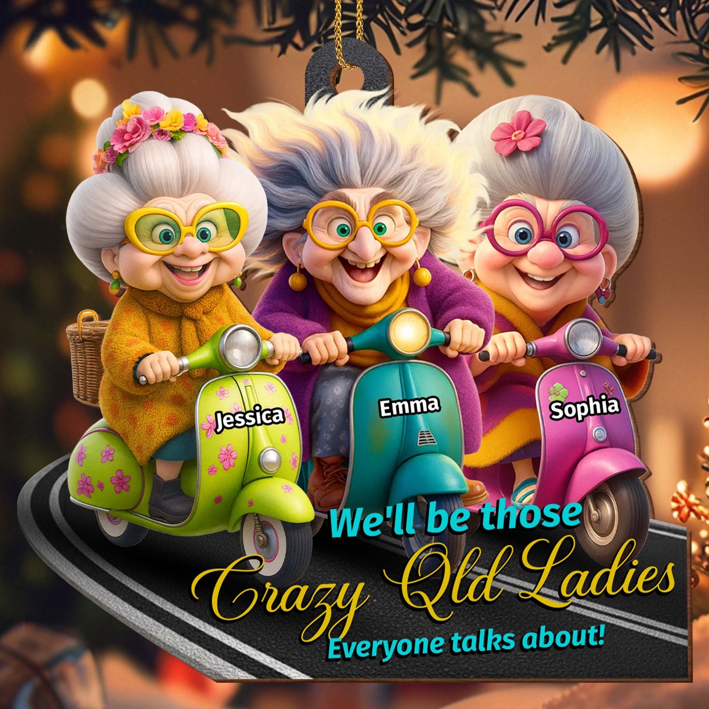 We'll Be Those Crazy Old Ladies, Old ladies On Scooters