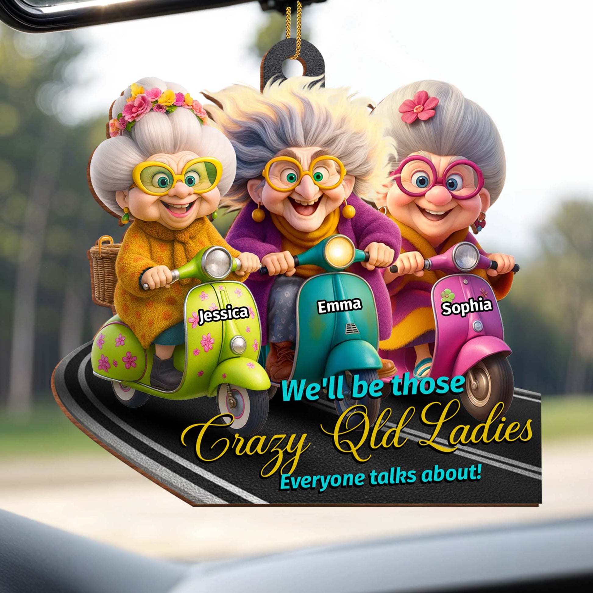 We'll Be Those Crazy Old Ladies, Old ladies On Scooters