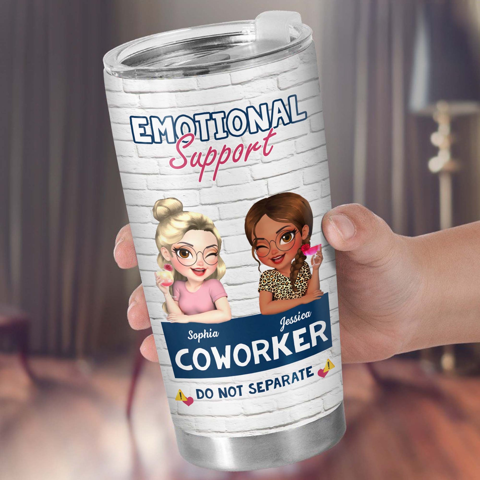 Emotional Support Coworker Tumbler