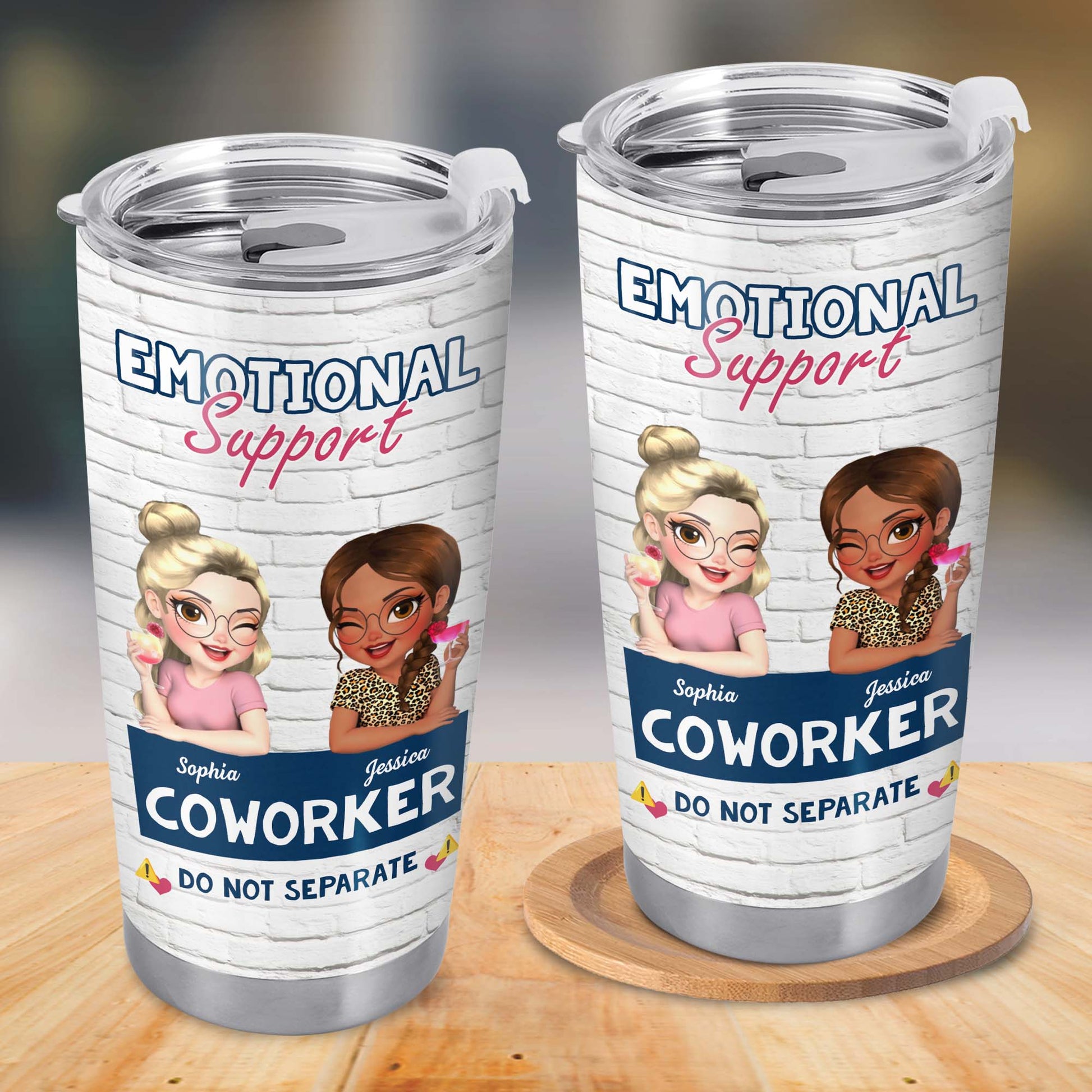 Emotional Support Coworker Tumbler