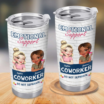 Emotional Support Coworker Tumbler