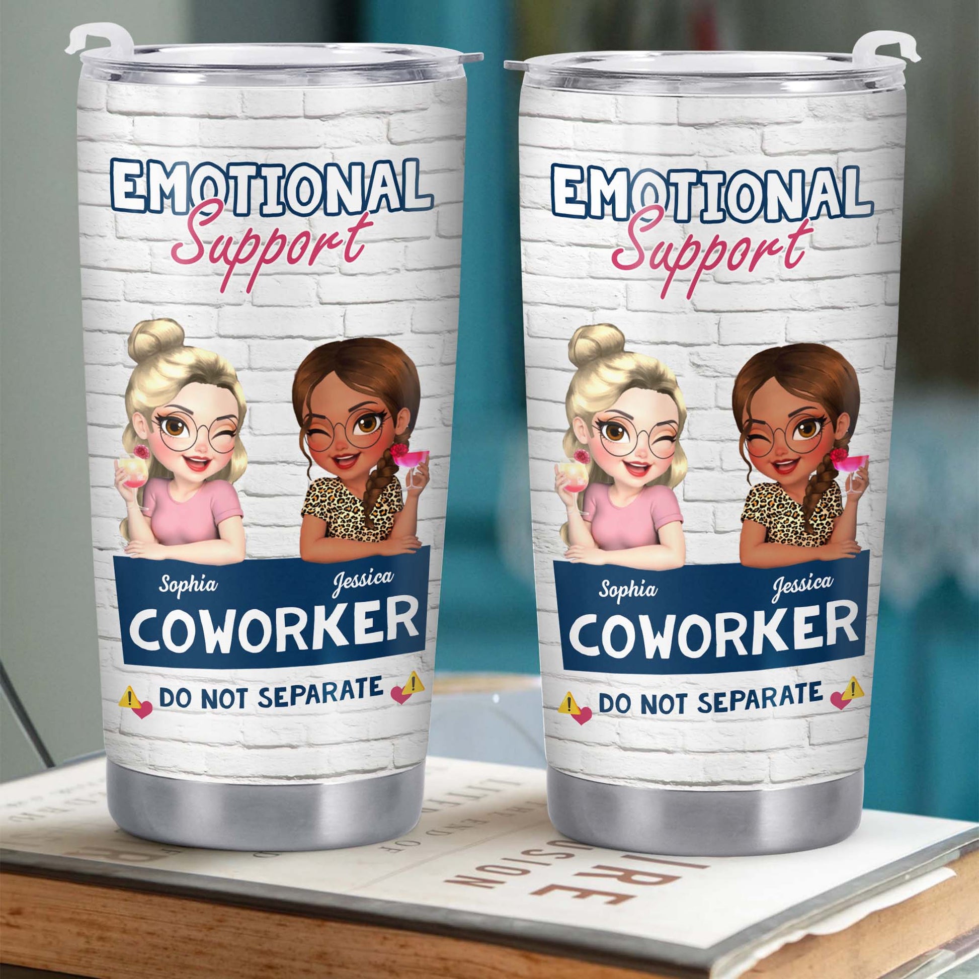 Emotional Support Coworker Tumbler