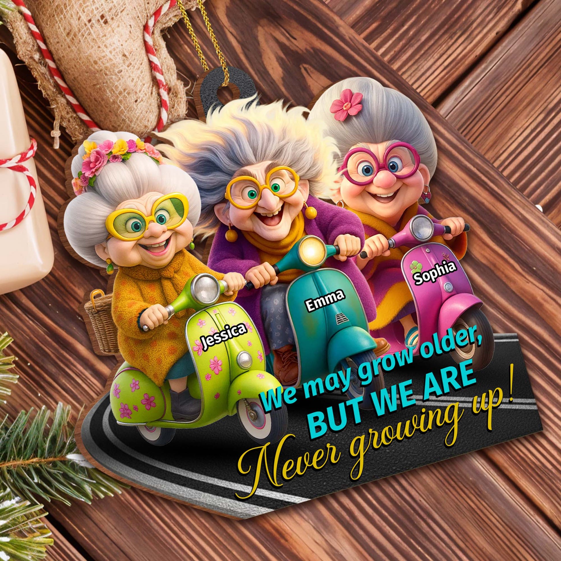 We May Grow Older But We Are Never Growing Up, Older Women, Scooters