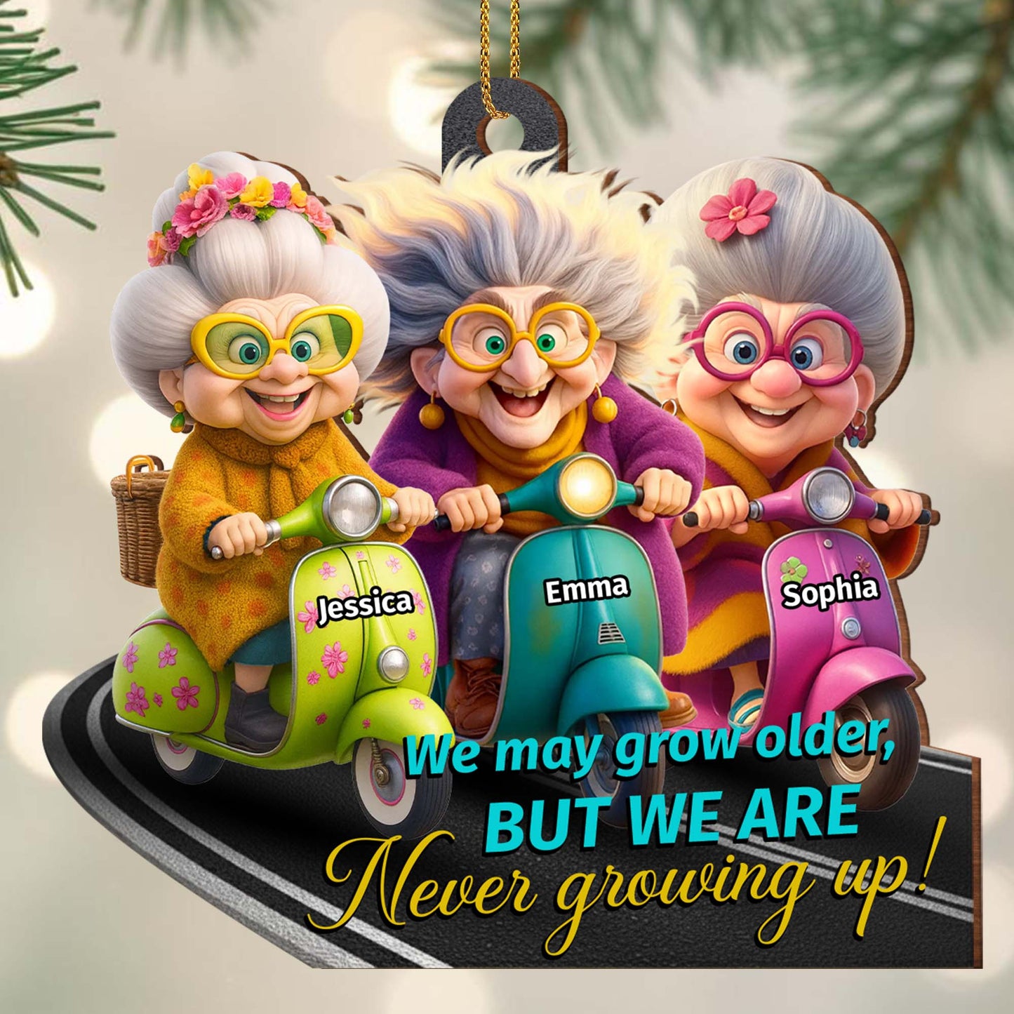 We May Grow Older But We Are Never Growing Up, Older Women, Scooters