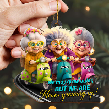 We May Grow Older But We Are Never Growing Up, Older Women, Scooters