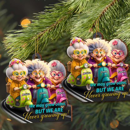 We May Grow Older But We Are Never Growing Up, Older Women, Scooters